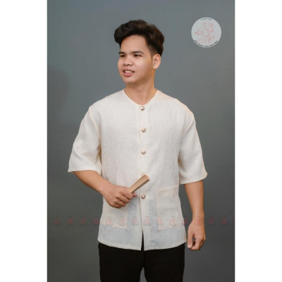 [Đặt May] Áo lẻ bà ba nam vải tafta ép cao cấp, may riêng theo yêu cầu