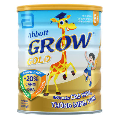 Sữa Bột Abbott Grow Gold 6+cho trẻ từ 6 tuổi trở lên (900g)