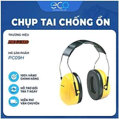 Chụp tai chống ồn Proguard PC09H giảm ồn 30dB điều chỉnh được theo cỡ đầu giảm ồn bảo vệ tai