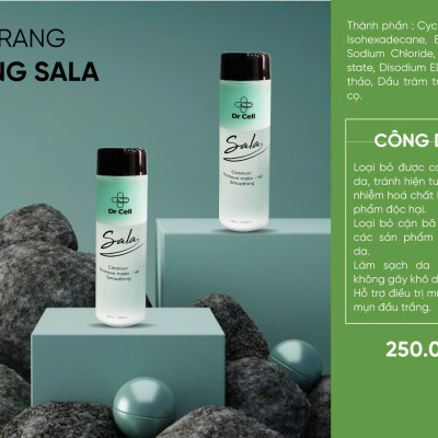 Tẩy Trang 2 Tầng SALA Dr Cell 120ml - Hàng Chính Hãng