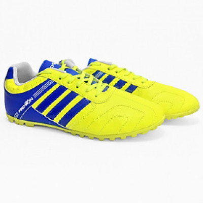 Giày Đá Bóng Sân Cỏ Nhân Tạo Prowin 3 Sọc Vàng Chanh - Chính Hãng