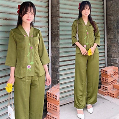 ĐỒ LAM ĐI CHÙA  Sen Lụa Pháp Cao Cấp