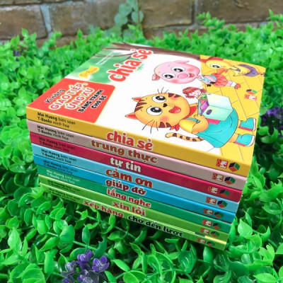 Sách - Combo Bộ hộp thư viện hình ảnh đầu tiên cho bé từ 0 - 6 tuổi song ngữ và Kỹ năng giao tiếp ứng xử bằng tranh