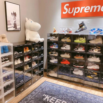 Combo 5 Hộp Đựng Giày Xịn Nhựa Cứng Cửa Nam Châm Trong Suốt Lắp Ráp Thông Minh Song Anh- Hàng Chính Hãng