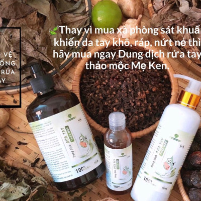 DUNG DỊCH RỬA TAY THẢO MỘC  MẸ KEN - LOẠI 500ML