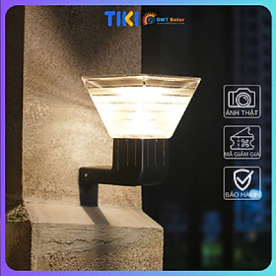 Đèn treo tường vuông kiểu dáng hiện đại năng lượng mặt trời TT35C ánh sáng trắng/vàng