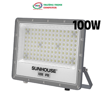 Đèn Pha led ECO Sunhouse 100W SHE-LECPL01 Sử dụng Chip LED ,Tuổi thọ 25.000 giờ