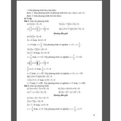 SÁCH - combo hướng dẫn học và phương pháp giải toán lớp 9 (bám sát sách giáo khoa chân trời sáng tạo bộ 2 cuốn) HA2