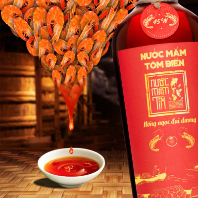 Đặc Sản Phan Thiết - 1 Cặp 2 Chai 500Ml Nước Mắm Tôm Biển 45N