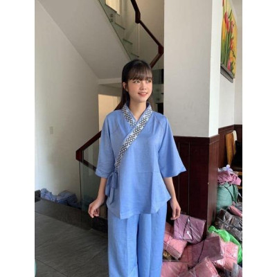 ĐỒ LAM ĐI CHÙA  MẪU LỤA PHÁP Cao Cấp