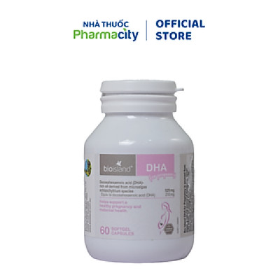 Viên uống Bioisland DHA For Pregnancy Bổ Sung DHA Giúp Cải Thiện Sức Khỏe Phụ Nữ Có Thai & Cho Con Bú (60 viên)