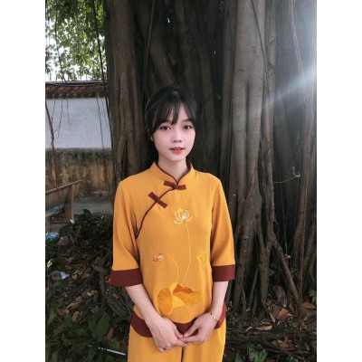 ĐỒ LAM ĐI CHÙA  Đài Loan Đũi Cao Cấp