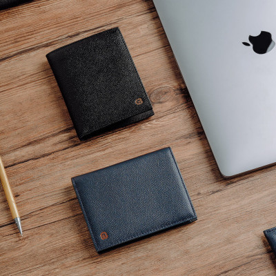 Bóp Nam Chính Hãng Ví Da Nam GENCE C09 Chất Liệu Da Bò Cao Cấp Màu Đen Dáng Dọc