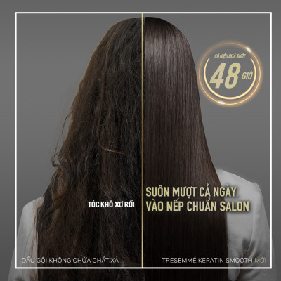 Dầu Gội TRESemmé Keratin Smooth Cho Tóc Vào Nếp 850g
