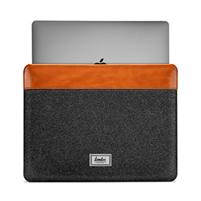 Túi chống sốc chính hãng TOMTOC (USA) Felt & PU Leather - H16-E01 cho Macbook 15-16 inch/Dell XPS 15