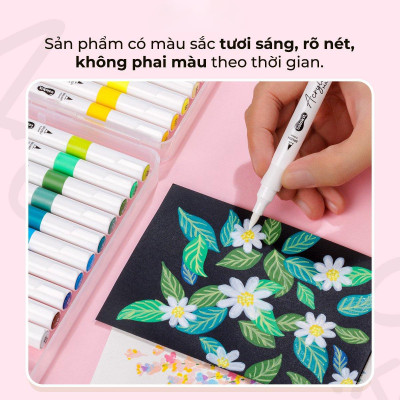 Hộp 36 Bút Lông Màu Acrylic Markers 1 Đầu - Colokit ACM-C005