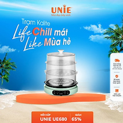 Nồi hấp điện UNIE UE-680 công suất 1000W dung tích 15L - Hàng chính hãng