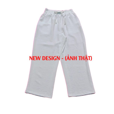 Quần đũi nữ ống rộng dài 88cm chất vải đũi mềm, thoáng mát - New Design QA0002