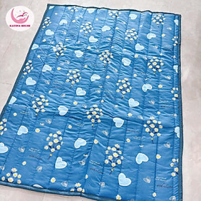 Nệm trải sàn mỏng cho bé nằm chơi, nệm văn phòng, du lịch, vải Cotton thoáng mát