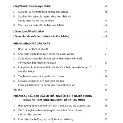 Sách - Sự Kiến Tạo Ý Nghĩa Của Thế Giới Xã Hội - Der Sinnhafte Aufbau Der Sozialen Welt