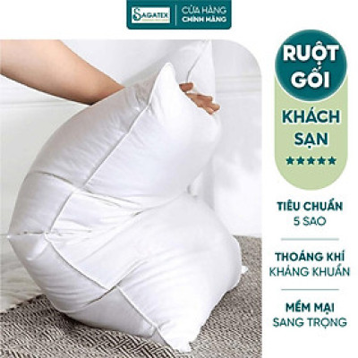 Ruột Gối Cao Cấp Microfiber SAGATEX Siêu Êm Tiêu Chuẩn Khách Sạn 5 Sao