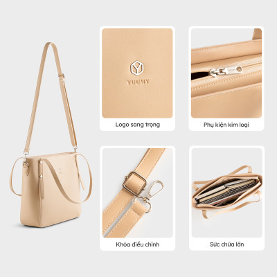 Túi Yuumy ( Thời trang nữ công sở dáng vuông - Túi xách da Seasand YTX56 )