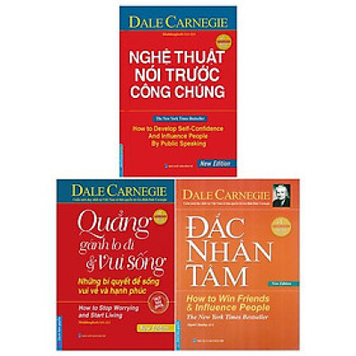 Bộ Sách Đắc Nhân Tâm + Quẳng Gánh Lo Đi Và Vui Sống + Nghệ Thuật Nói Trước Công Chúng (Bộ 3 Cuốn)