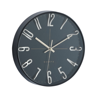 Đồng Hồ Treo Tường Nhựa RIGHTTIME Màu Đen W30.5xD4.1xH30.5 Cm|Index Living Mall|Nội Thất Thái Lan