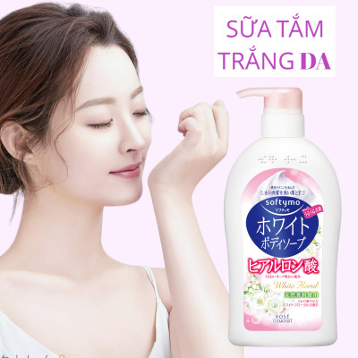 Sữa Tắm Dưỡng Trắng Mịn Da Kosé Softymo Hyaluronic Acid Body Soap (600 mL)