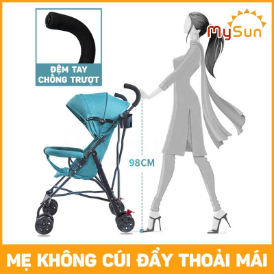 Xe đẩy ngồi du lịch cho em bé 6 tháng 1 2 3 4 tuổi gấp gọn Standard MySun