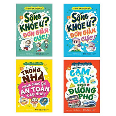 Bộ 4 cuốn Kỹ Năng Sinh Tồn Cho Trẻ - Bản Quyền