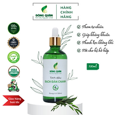 Tinh Dầu Bạch Đàn Chanh Nguyên Chất Đông Quân Có Tác Dụng Đuổi Muỗi Và Côn Trùng, Thanh Lọc Không Khí Rất Hiệu Quả 100ml/lọ