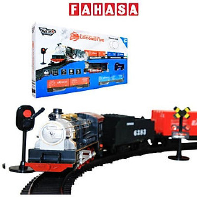 Bộ Đồ Chơi Lắp Ráp Đường Ray Và Tàu Lửa Retro Chạy Pin - Vecto VT22832