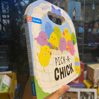 Sách - Pick-a-Chick: Happy Easter (Campbell Books) | English Children Book / Colorful Illustrated