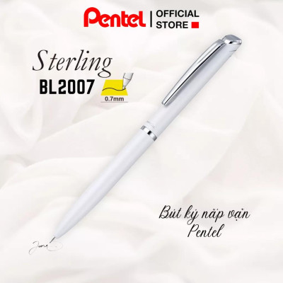 Bút ký cao cấp Pentel Bl2007 ngòi 0.7mm mực xanh thiết kế thanh lịch