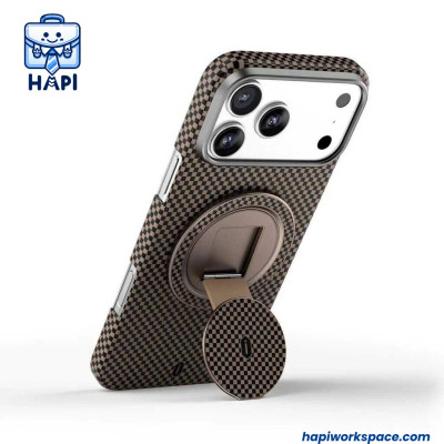 Hàng chính hãng WiWU Warriors Aramid Fiber 360° Rotation Magentic Ring Holder Wi-MW-008 nhỏ gọn, giữ vững điện thoại