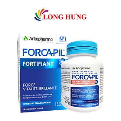 Viên uống Arkopharma Forcapil Fortifiant hỗ trợ tóc, móng chắc khỏe (60 viên) - Hàng chính hãng