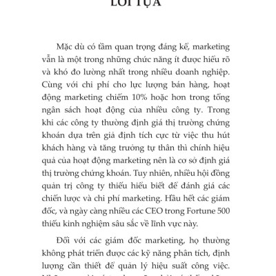 Sách - Marketing Metrics - Chỉ Số Đo Lường Trong Marketing