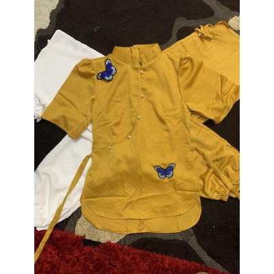 ĐỒ LAM ĐI CHÙA Set Bộ Lam đi chùa Vải Lụa Cao Cấp thêu bướm cực đẹp