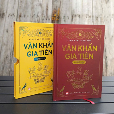 Sách Văn khấn gia tiên toàn tập - (Bìa cứng, có hộp)