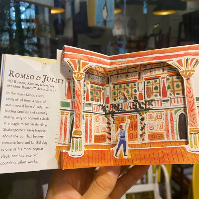 Sách - Shakespeare by Panorama Pops | Pop-up Book | Classics Poetry - Drama Fiction Quotes