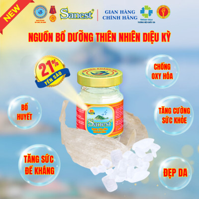  NEW [ Combo 20 lọ] Nước Yến sào Khánh Hòa Sanest 21% - Có đường