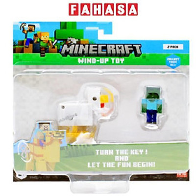 Đồ Chơi Mô Hình Minecraft Dây Cót Chicken Jockey - Mojang Studios CHI/MC1014