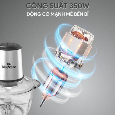 Máy Xay Thịt 2 Lưỡi Kép BlueStone CHB-5145 (2 Lít) 350W - Hàng chính hãng