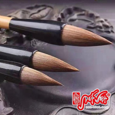 Bút lông lang hào đoản phong toán đầu, lông ngắn đầu bút tiêm nhọn, đàn hồi tụ phong cực tốt