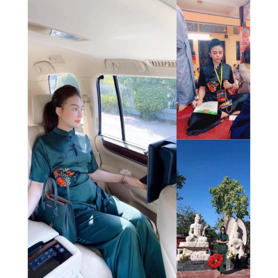 ĐỒ LAM ĐI CHÙA  Tàu Phi Lụa