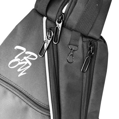 Balo thể thao đựng vợt TROY họa tiết logo Pickleball, cầu lông, Tennis, vải bố chống thấm, size 45 x 33 x 18cm