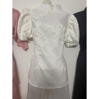 Đồ Lam Đi Chùa Gấm Tay Phồng