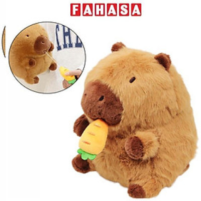 Thú Bông Capybara Cà Rốt 22 cm - Nuan Nuan CHLBST22-22CM