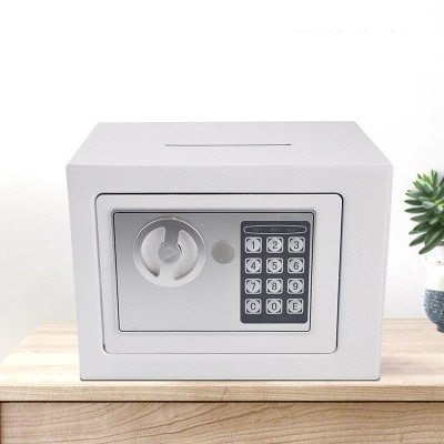 Két sắt mini điện tử trắng có rãnh